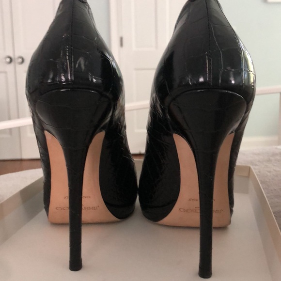 Jimmy Choo black mock croc shoes - Picture 5 of 5